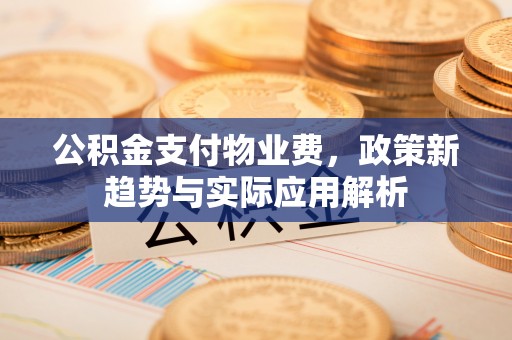 梅列公积金支付物业费，政策新趋势与实际应用解析