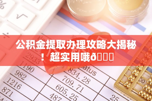 梅列公积金提取办理攻略大揭秘！超实用哦😉