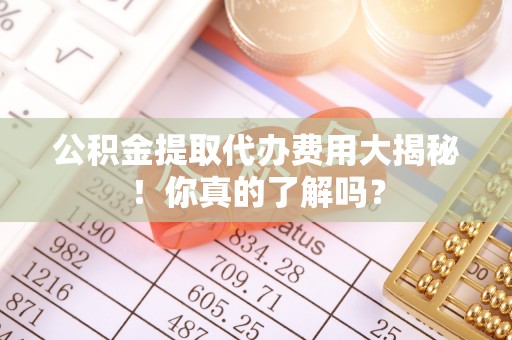 梅列公积金提取代办费用大揭秘！你真的了解吗？