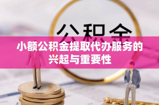 梅列小额公积金提取代办服务的兴起与重要性