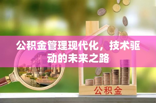 梅列公积金管理现代化，技术驱动的未来之路